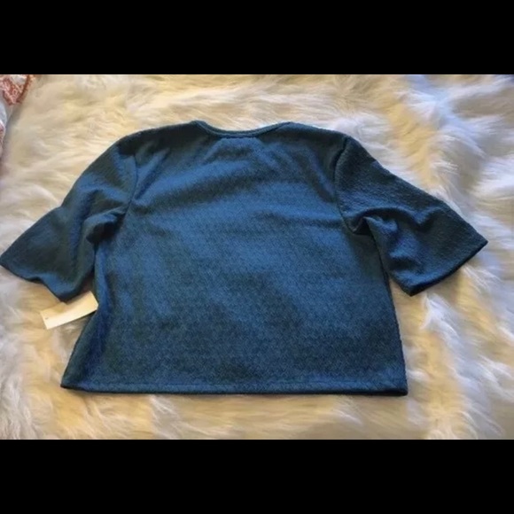 SOLD‼️Trouve Textured Knit Crop Top - Picture 4 of 6